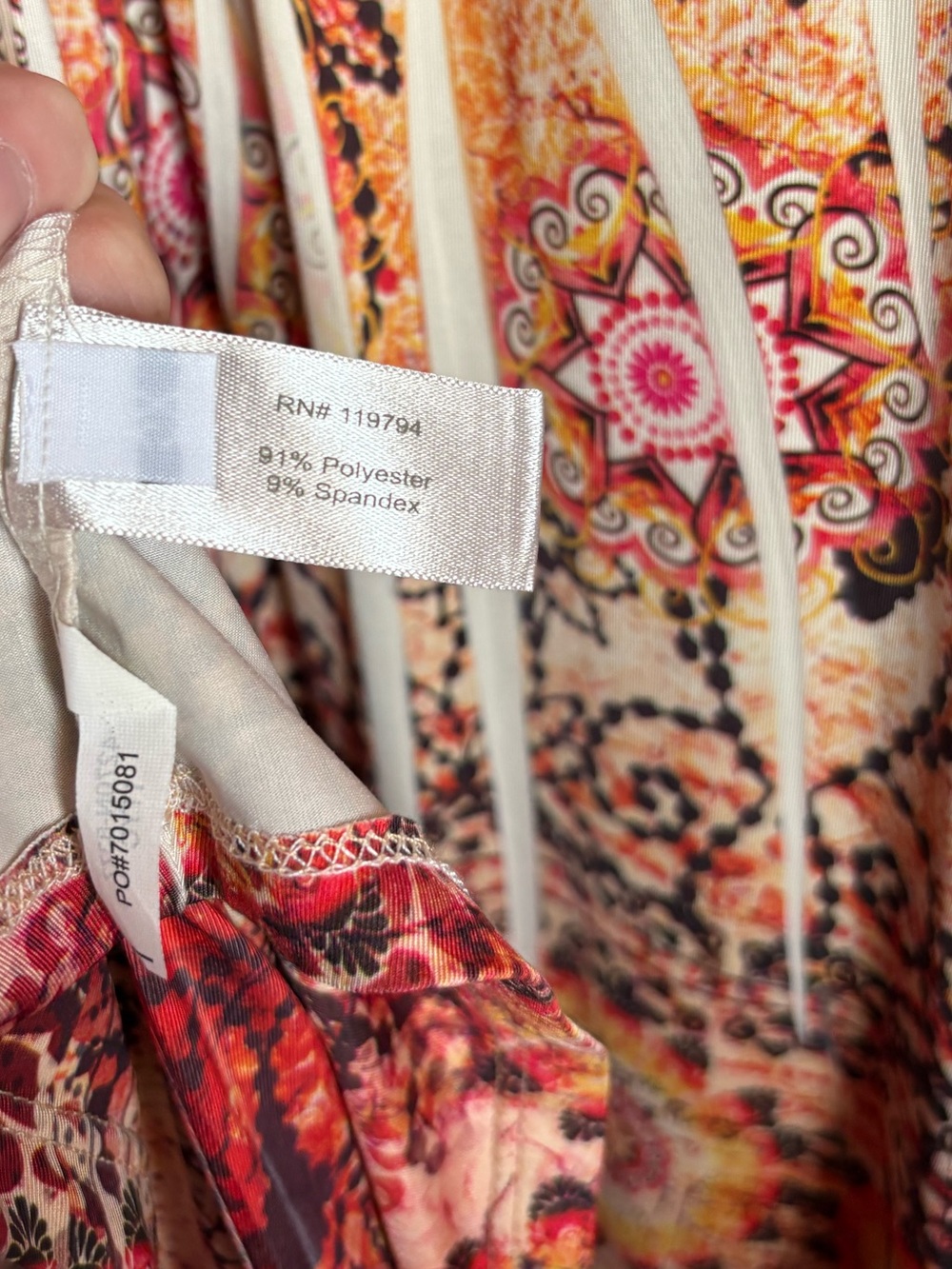 Boston Proper Studded Geometric Paisley Maxi Dress XS - Picture 5 of 6